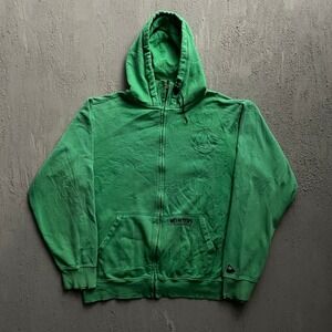 Vintage G Burton Zip Up Hoodie Mens Large Green 2000s